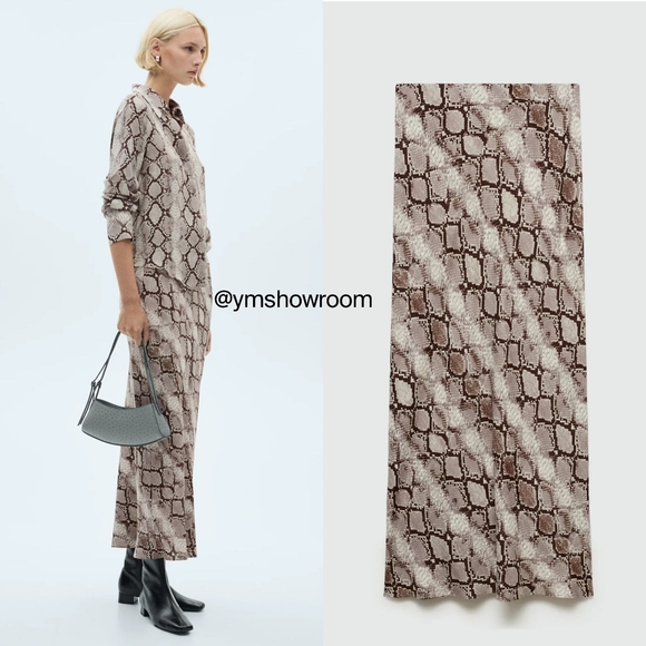 Mango Dresses & Skirts - MANGO Snake Print Skirt